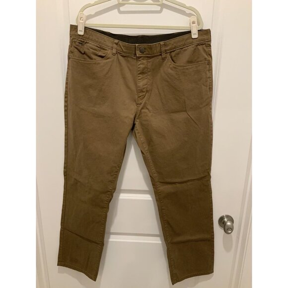 English Laundry Pant 40x32 Mens Twill Brown Stretch Straight Leg Pockets - Picture 1 of 7